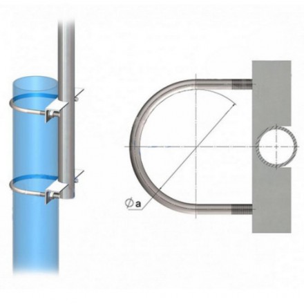 Кронштейн однорожковый радиусный приставной 1К1(15°)-2,0-2,5-П-Тр.48 19 кг