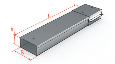 Короб кабельный СП 400х50 0,7 мм длина секции 3 м